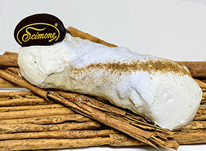 Cannolis gourmet recouverts de chocolat blanc