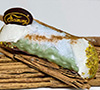 Gourmet Cannoli covered with Pistachio Chocolate