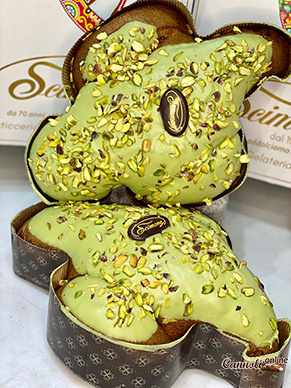 Colomba pasquale artigianale con crema al pistacchio