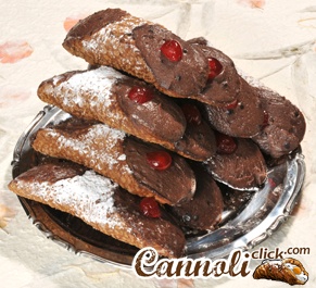 20 Cannoli sicilianos con ricotta con sabor a chocolate