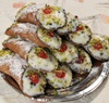 20 Cannoli Covered with Pistachios