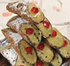 20 Cannoli sicilianos con ricotta con sabor a pistacho